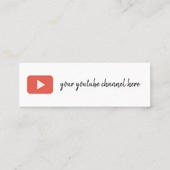 youtube  business card